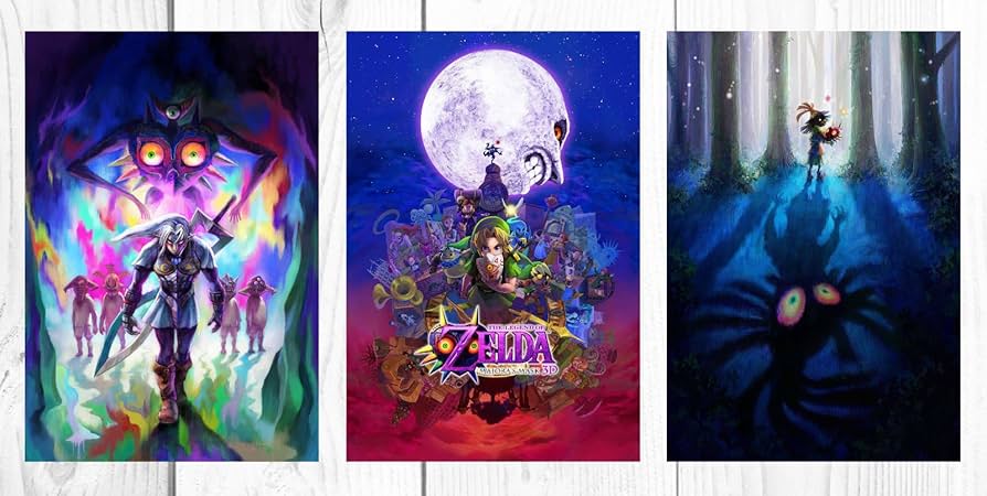 Amazon.co.jp: ゼルダムジュラの仮面（トリプルポスターセット）20x30