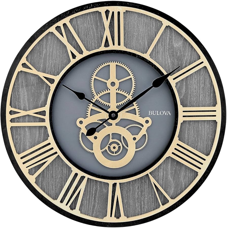 Amazon.com: Bulova Timepiece Gear Wall Clock C4347 | 20