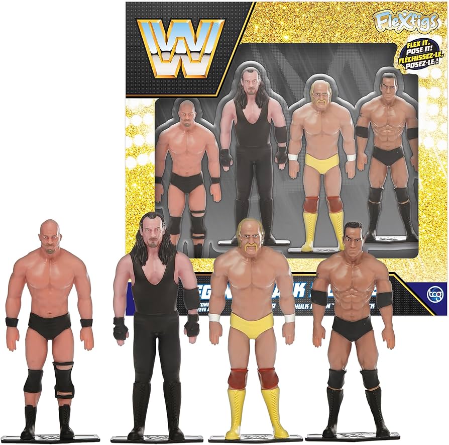 Amazon.co.jp: FleXfigs: WWE Legends - 4 キャラクターパック