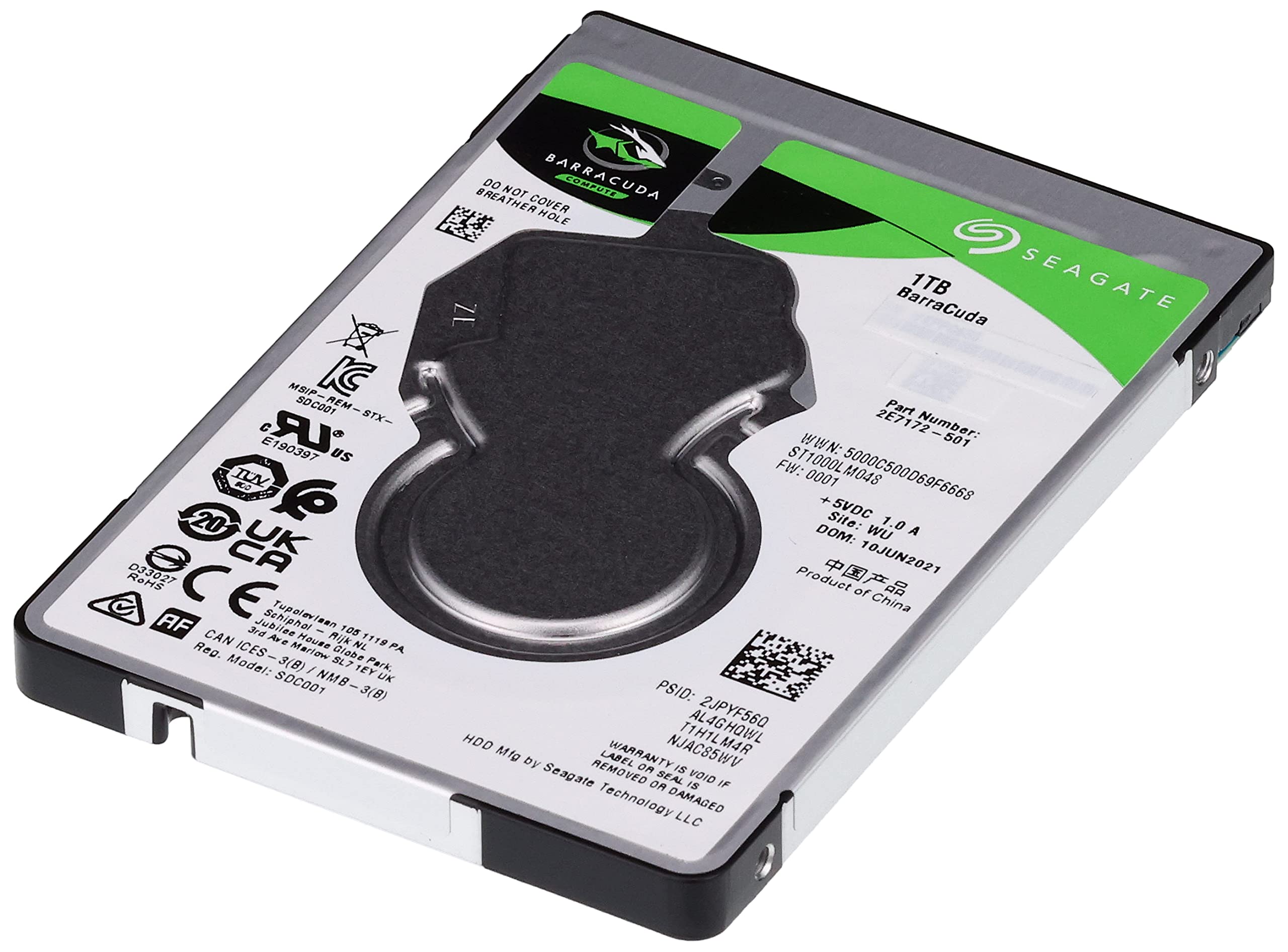 Amazon | Seagate Barracuda 2.5インチ1TB 内蔵 ハードディスク HDD