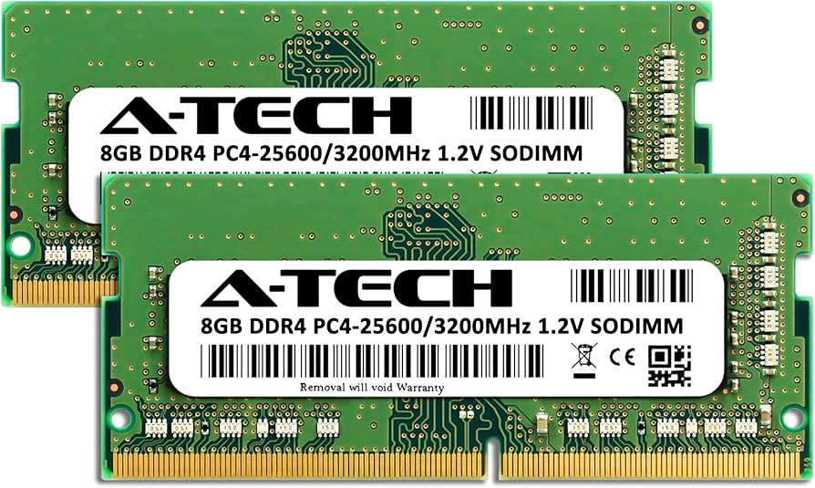 A-Tech 16GB (2x8GB) DDR4 3200 MHz SODIMM PC4-25600 (PC4-3200AA