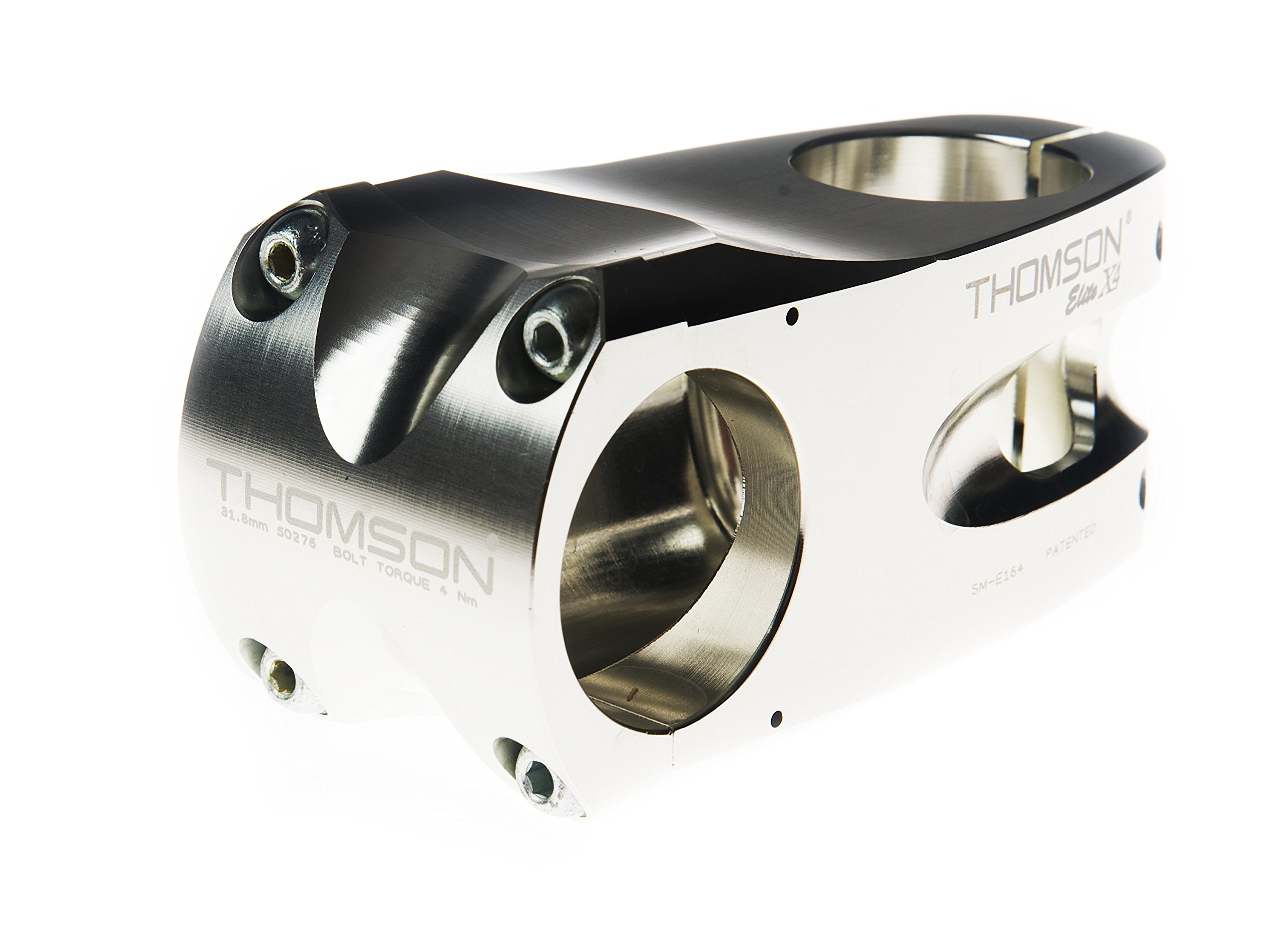 Amazon | THOMSON(トムソン) MTB STEM X4 31.8 60mm 0°SILVER SME164SL