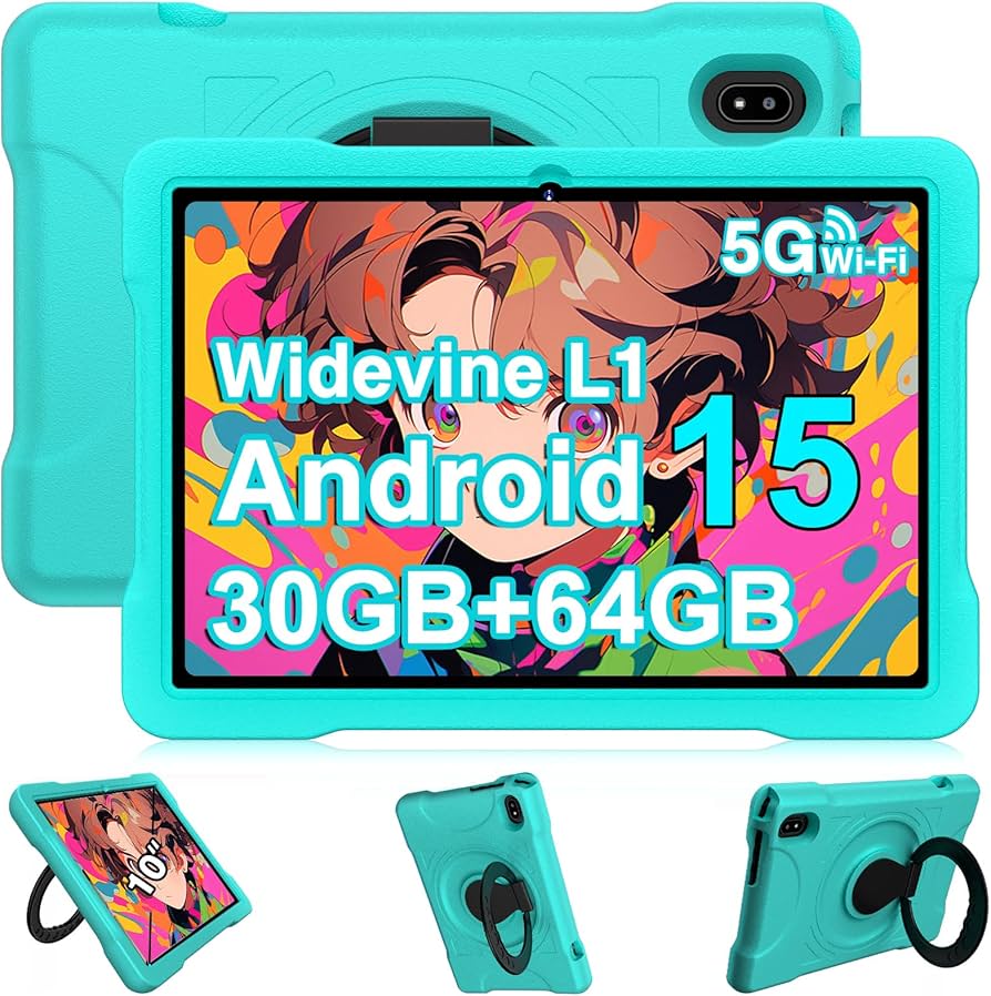 Amazon.com : UJJ Kids Tablet 10 Inch Android 15 Tablets, 30GB RAM