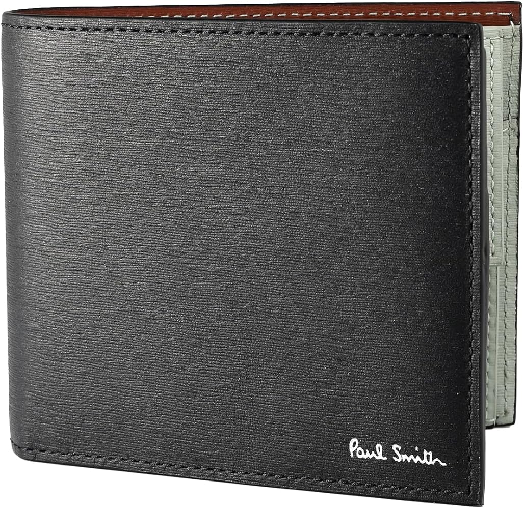 Amazon | ポールスミス 二つ折り財布 メンズ ブラック 4833 MSTRGS 79