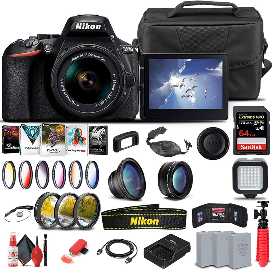 Amazon.com : Nikon D5600 DSLR Camera with 18-55mm Lens (1576) +