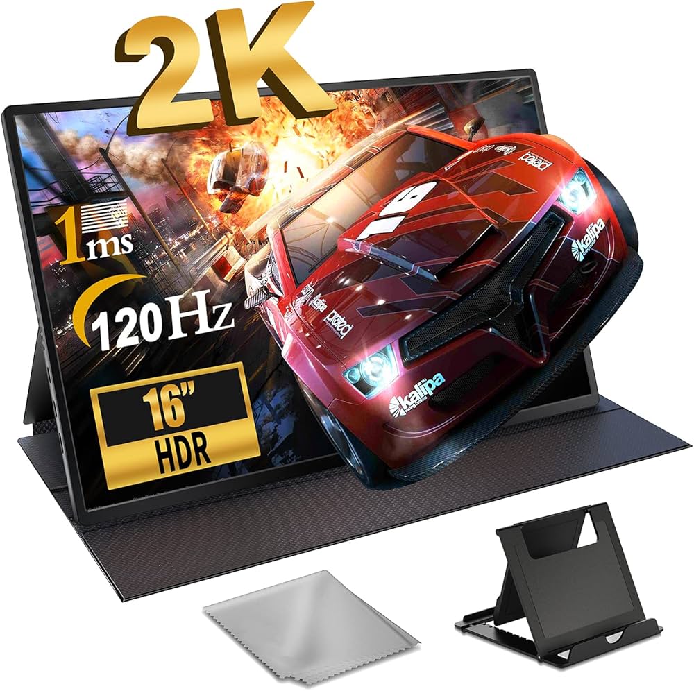 Amazon.co.jp: モバイルモニター 16インチ モバイルディスプレイ 2K