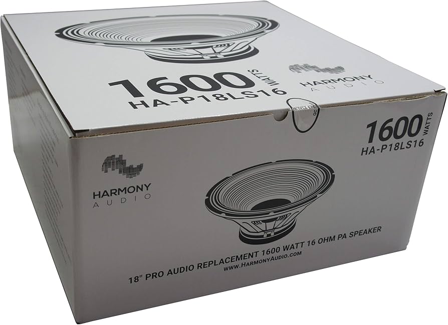Amazon.com: Harmony Audio HA-P18LS16 Replacement 18 Pro PA 1600W