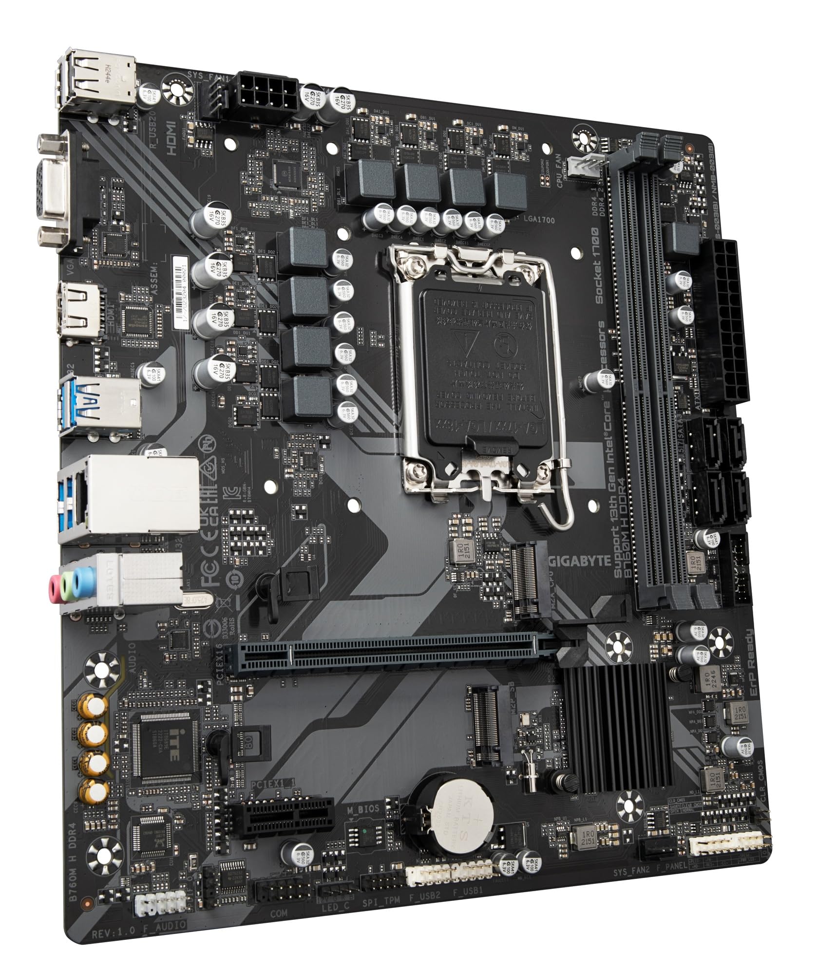 Amazon | GIGABYTE B760M H DDR4 intel 第14・13・12世代 Core