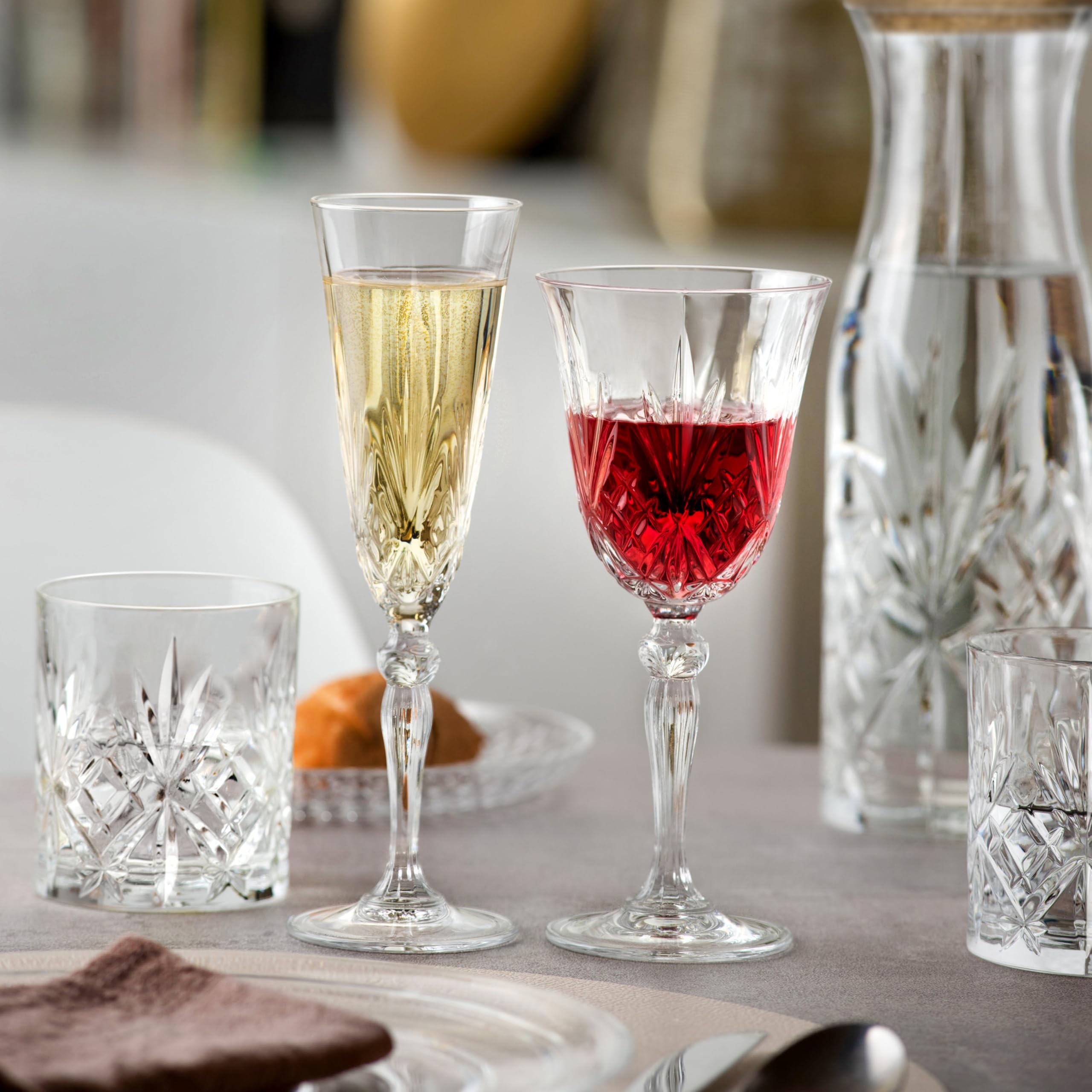 Amazon.com | Lorren Home Trends Crystal Melodia Collection Double