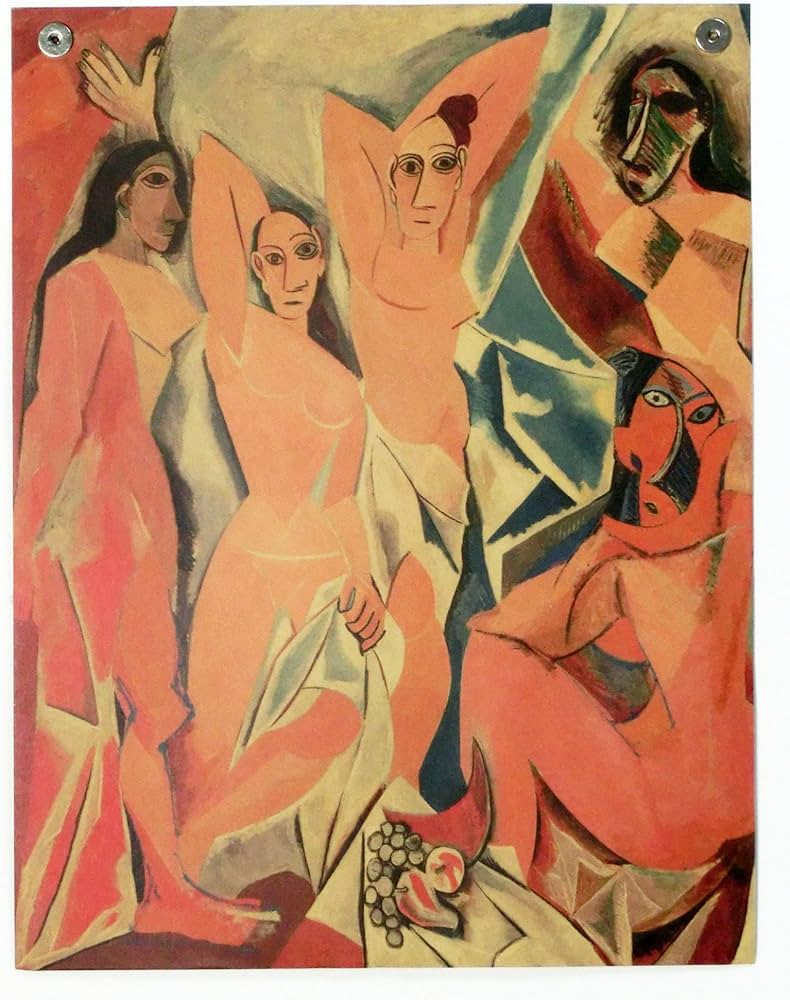 Amazon.co.jp: ピカソ ポスター アヴィニョンの娘たち 5人の女性 娼婦