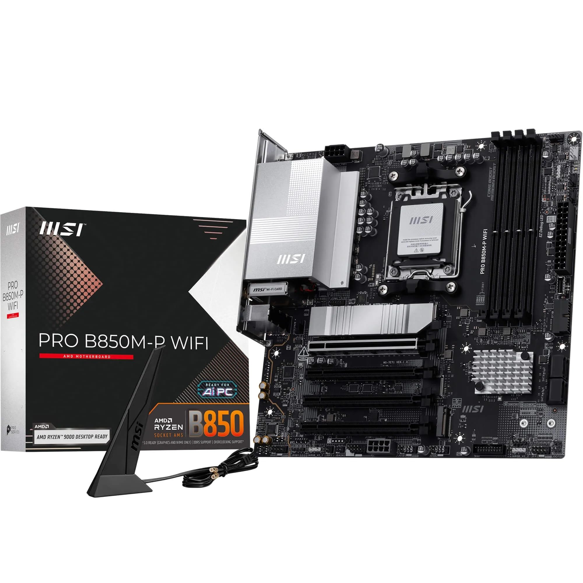 Amazon | MSI PRO B850M-P WiFiマザーボード、ATX - AMD Ryzen 9000