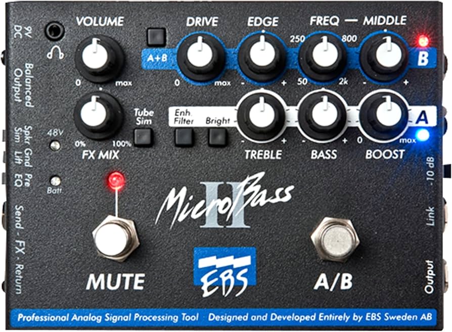 Amazon | EBS ベースプリアンプ MICRO BASS 2 マイクロベース2 正規