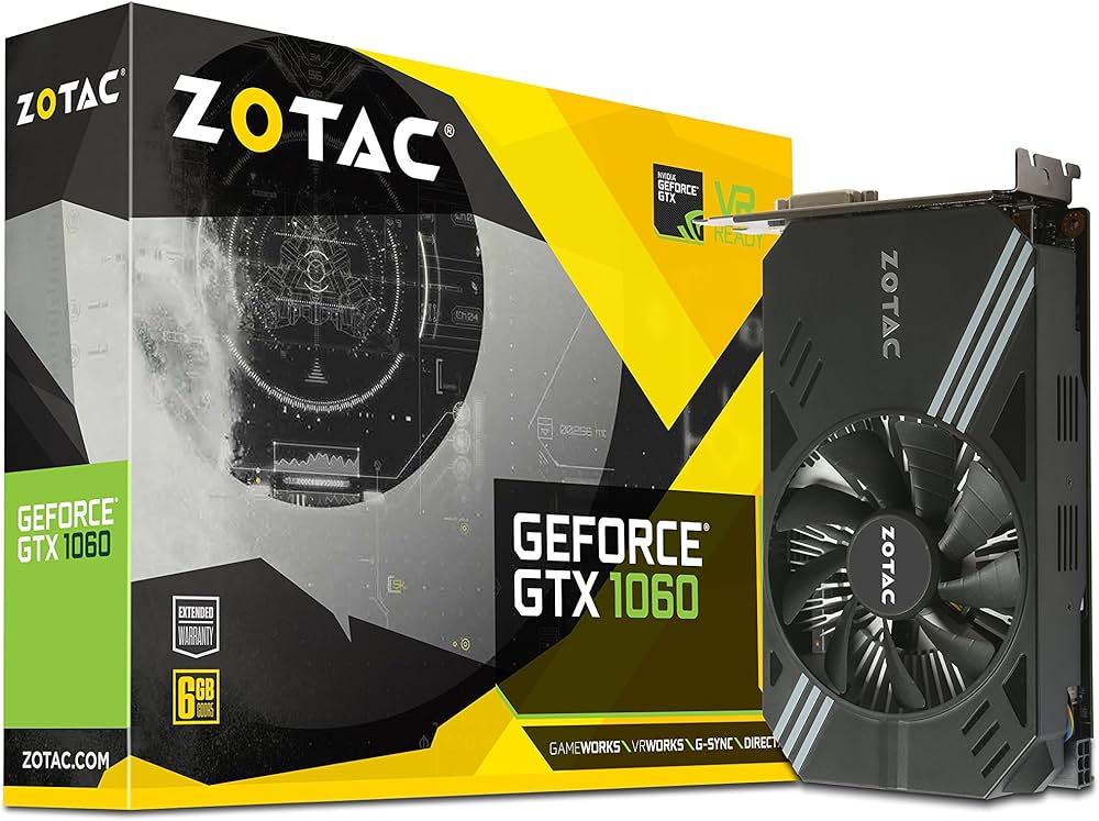 Zotac NVIDIA GeForce GTX 1060 6 GB Mini Graphics Card - Black
