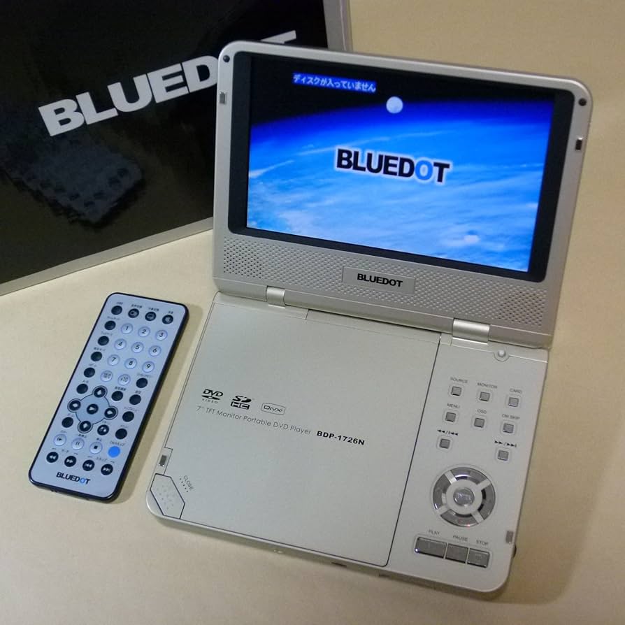 Amazon | BLUEDOT 7型ポータブルDVDプレーヤー CPRM対応スリムモデル