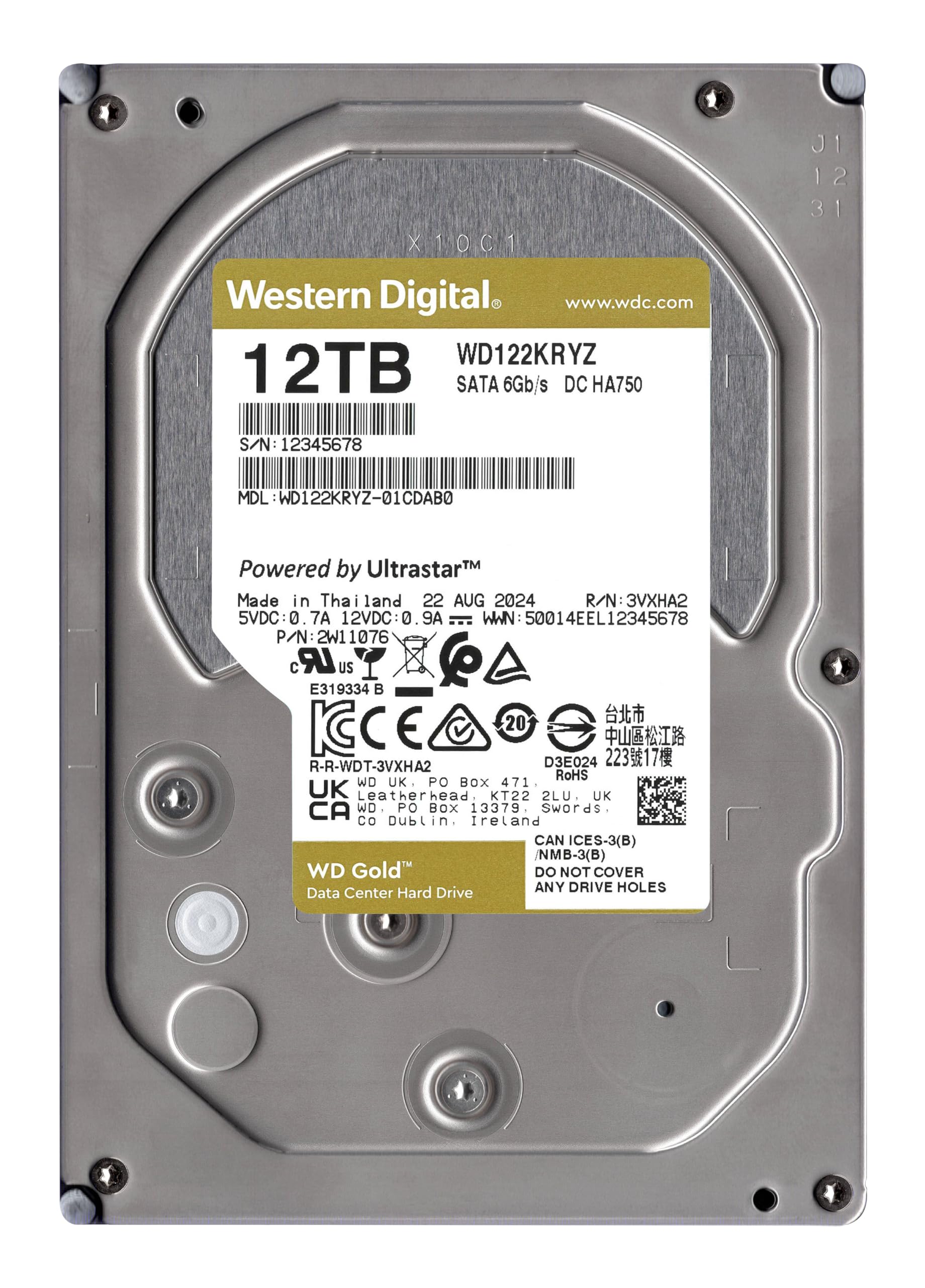 Amazon.com: Western Digital 12TB WD Gold Enterprise Class Internal