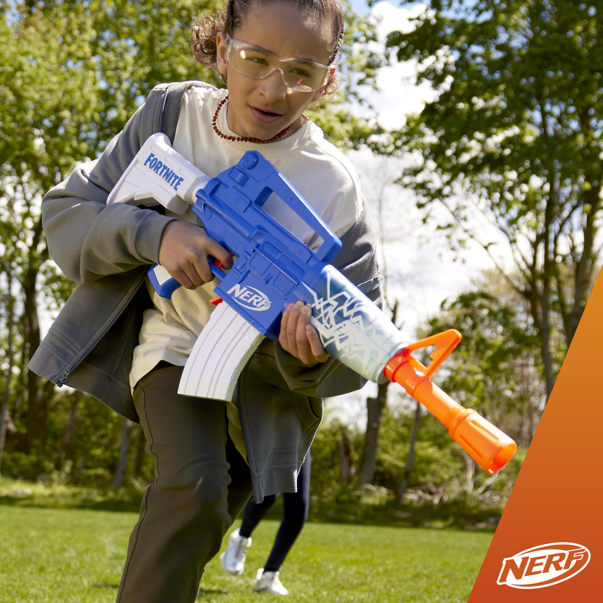 Amazon.co.jp: Nerf Fortnite ブルーショックブラスター、ダーツ