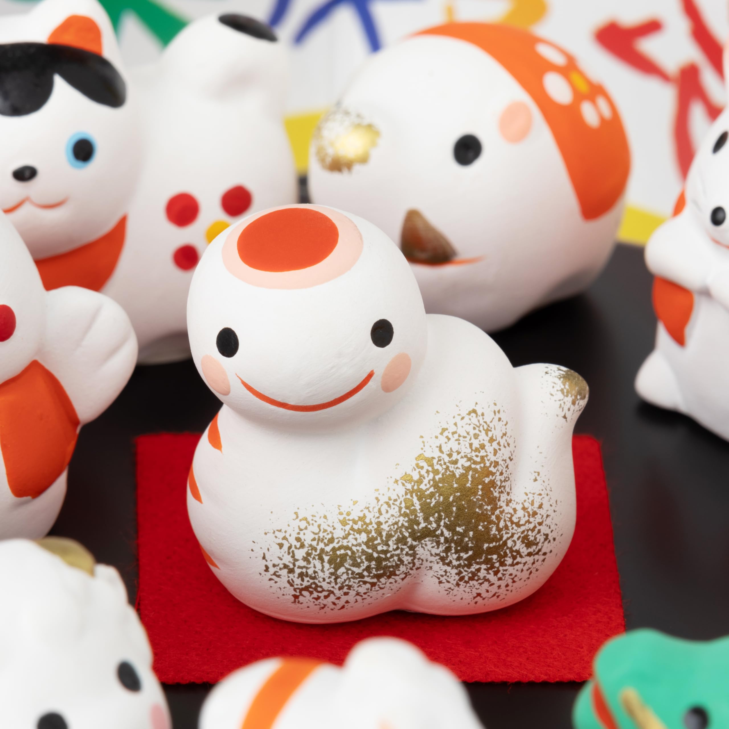 Amazon.co.jp: 瀬戸陶芸社 2025年 干支 置物 置き物 コンパクト 巳 蛇