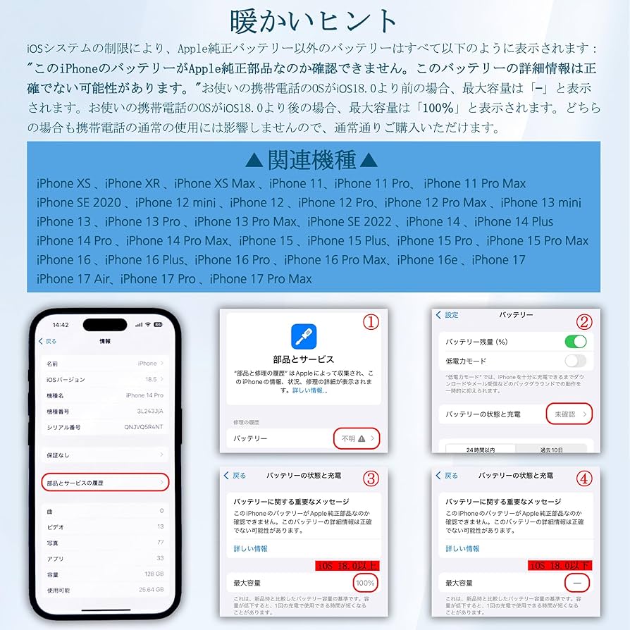 Amazon | KOSPAOO for iPhone SE3 バッテリー 第3世代 互換 大容量