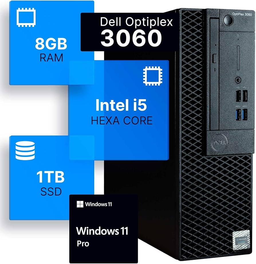Amazon.com: Dell Optiplex 3060 Desktop Computer | Intel i5-8500