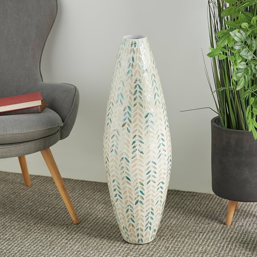Amazon.com: Deco 79 Mother of Pearl Shell Handmade Decorative Vase