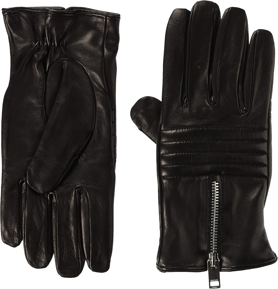 Amazon | [Diesel] (ディーゼル) メンズ 手袋 レザーグローブ