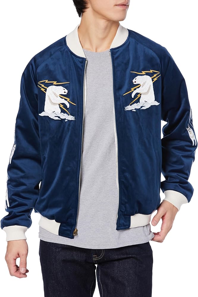 Amazon | [ヒューストン] スカジャン VELVETTEN SOUVENIR JACKET