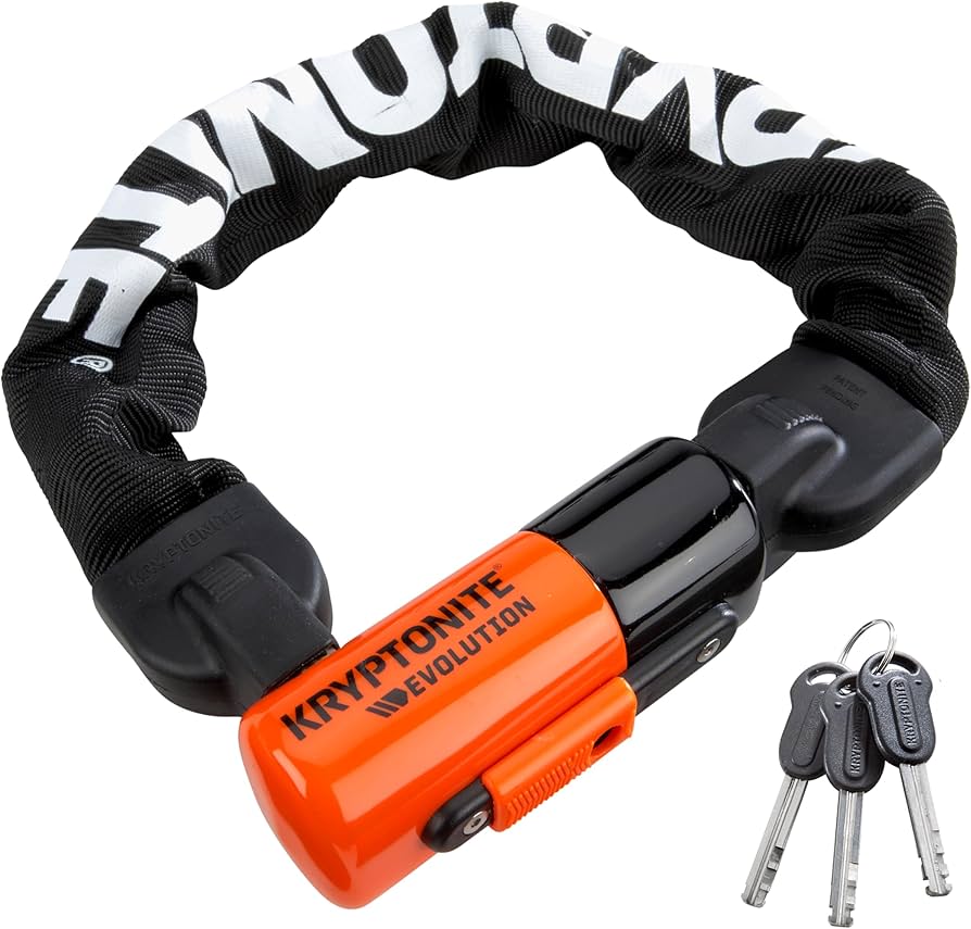 Amazon.com : Kryptonite Evolution 1055 Mini Bike Chain Lock, 1.8