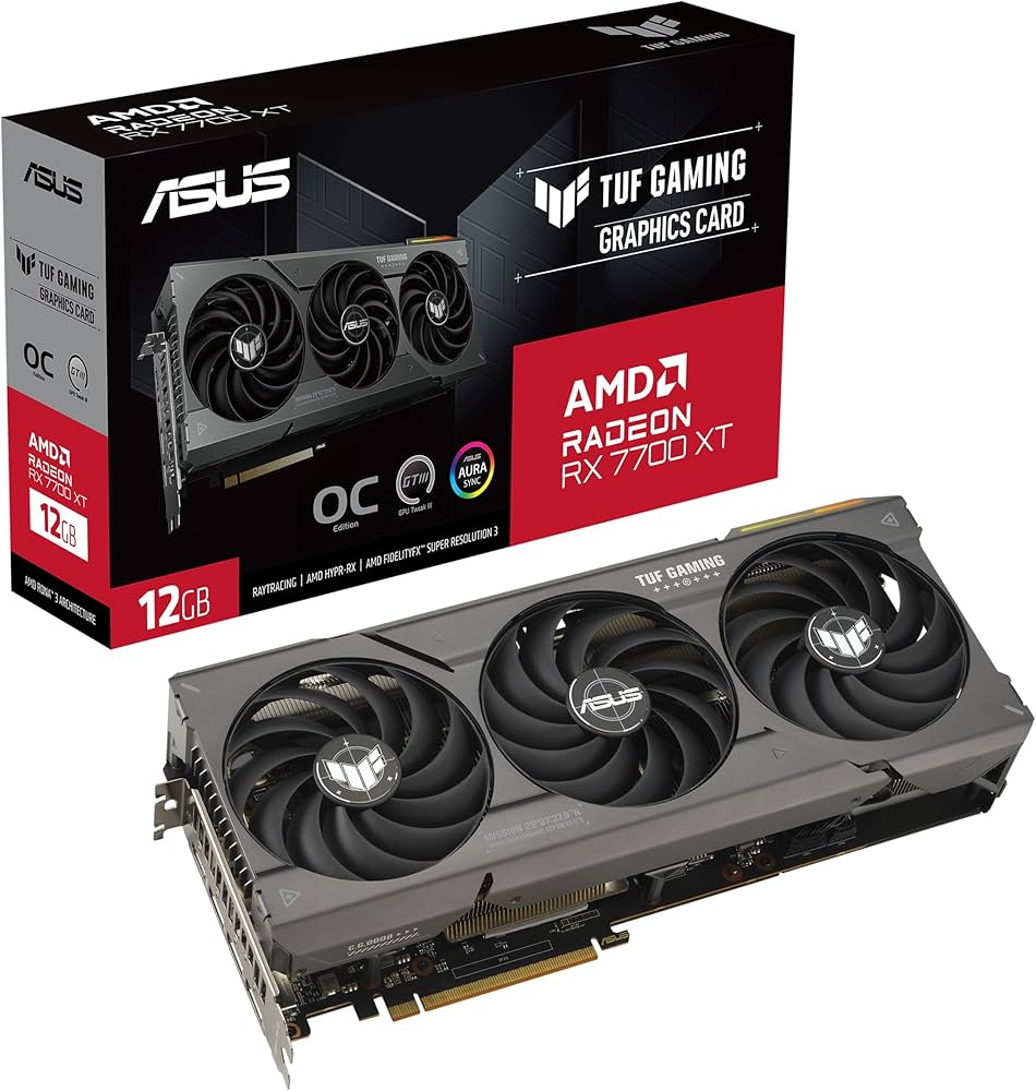 Amazon | ASUS TUF Gaming TUF-RX7700XT-O12G-GAMING AMD Radeon RX