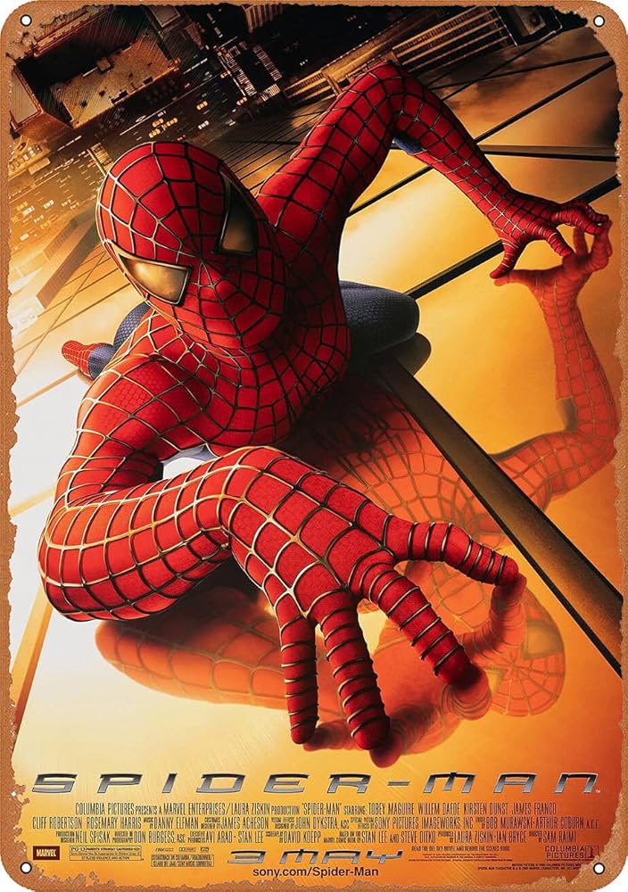 Amazon.co.jp: Dsydec スパイダーマン 2002 メタルサイン 映画ポスター