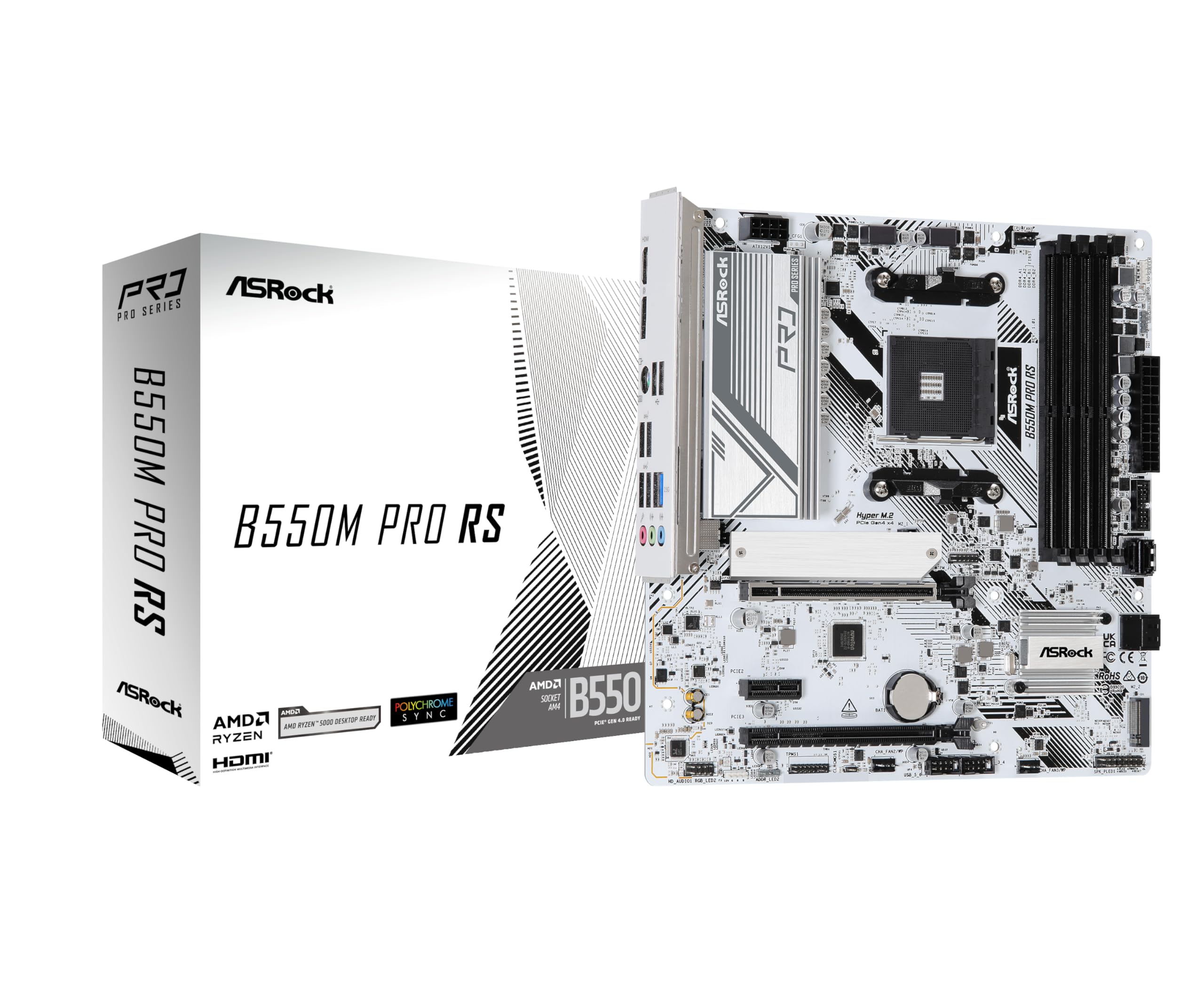 Amazon | ASRock マザーボード B550M Pro RS AMD Ryzen 5000 シリーズ