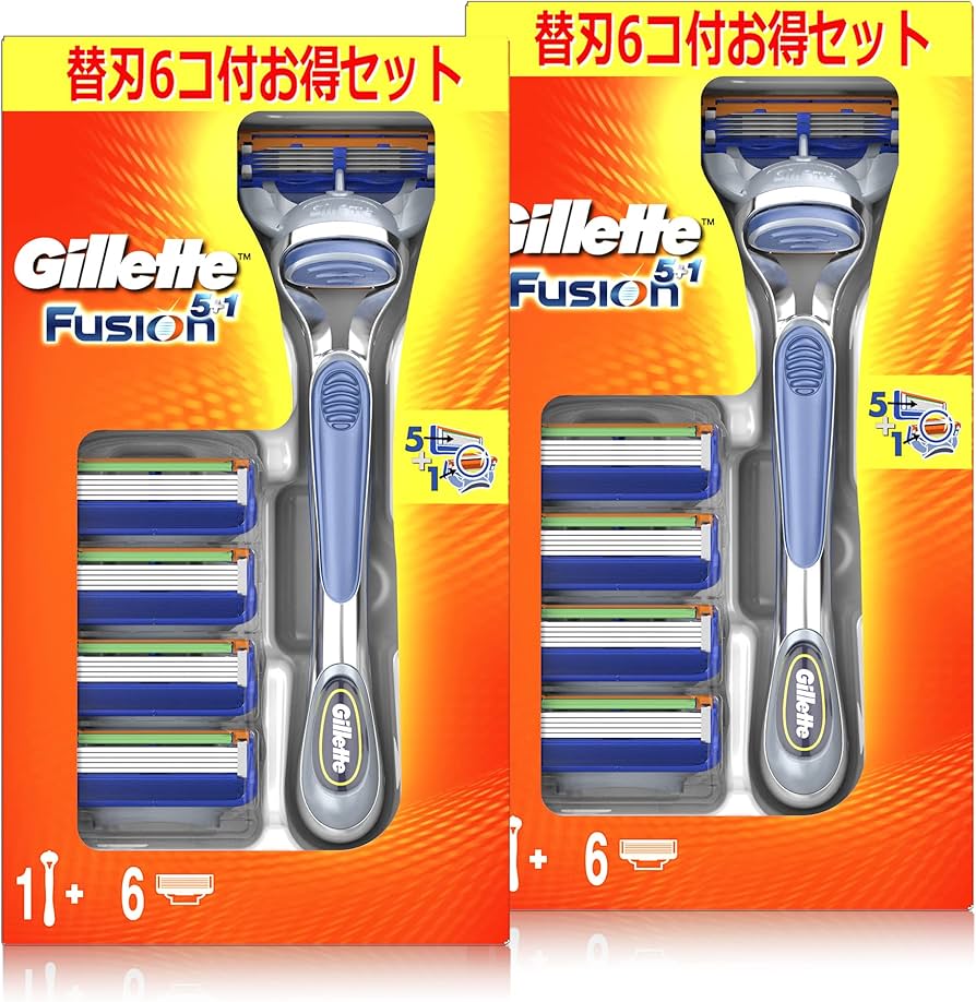 Amazon.co.jp: ジレット フュージョン マニュアル お得セットシルバー