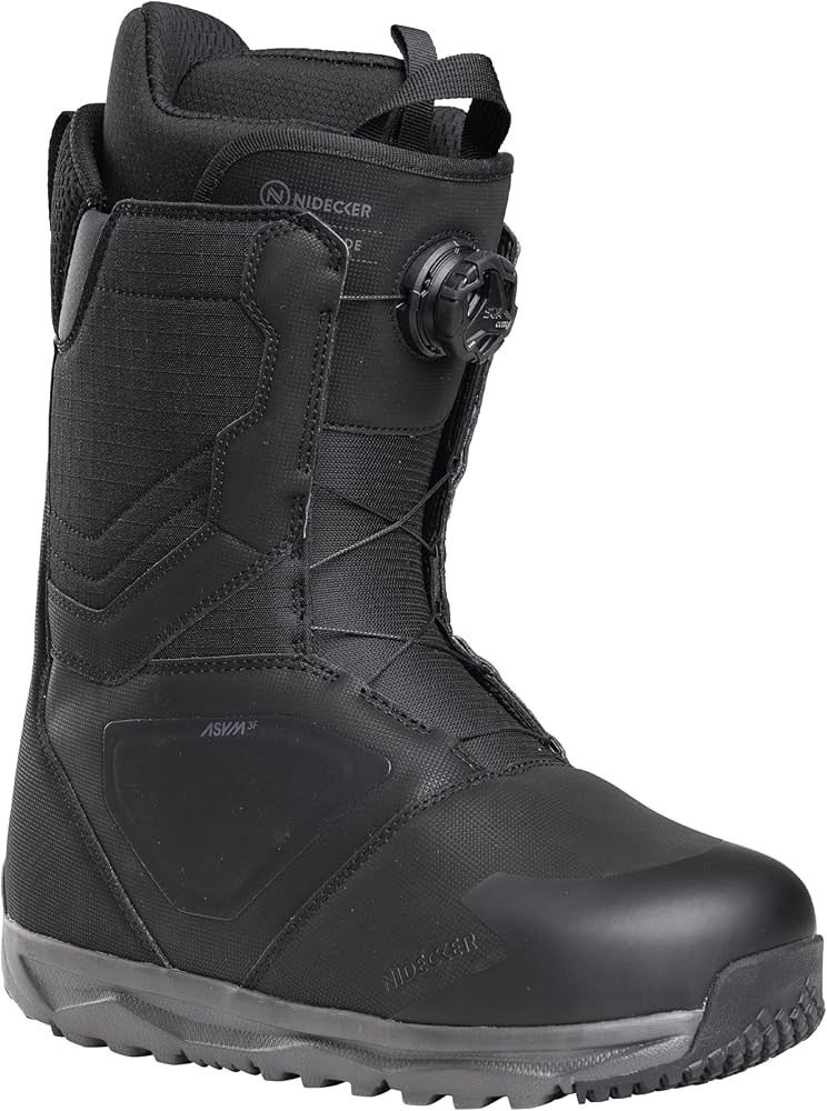 Amazon.com : Nidecker Cascade Boa Men Snowboard Boots, Black, 10