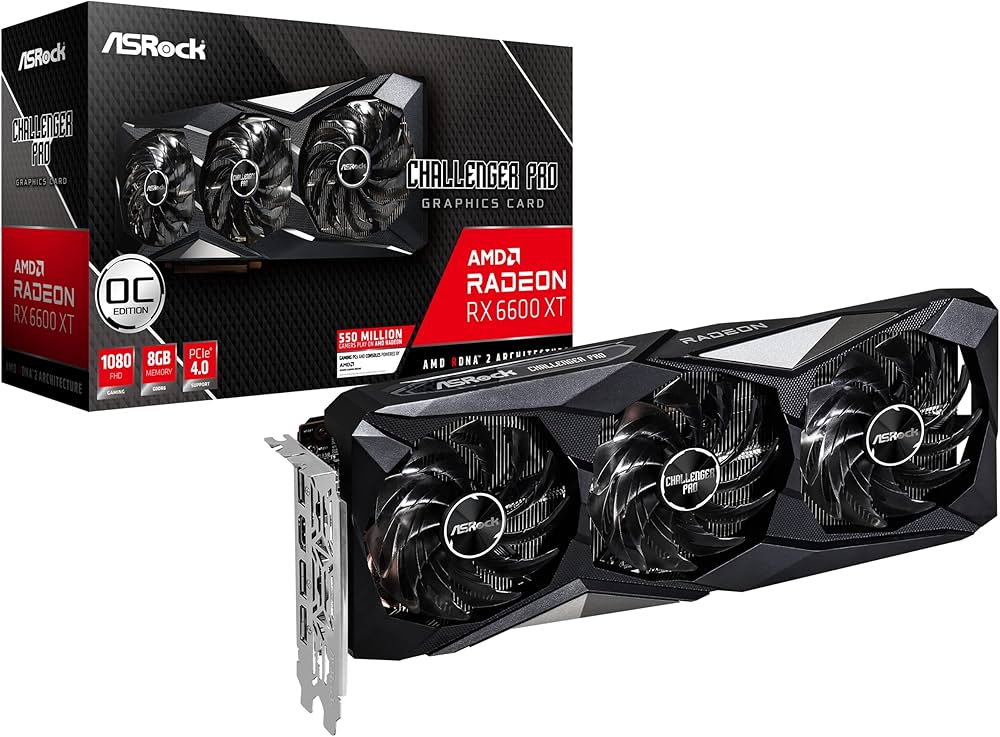 Amazon | ASRock グラフィックボード RX 6600 XT CLP 8GO AMD Radeon