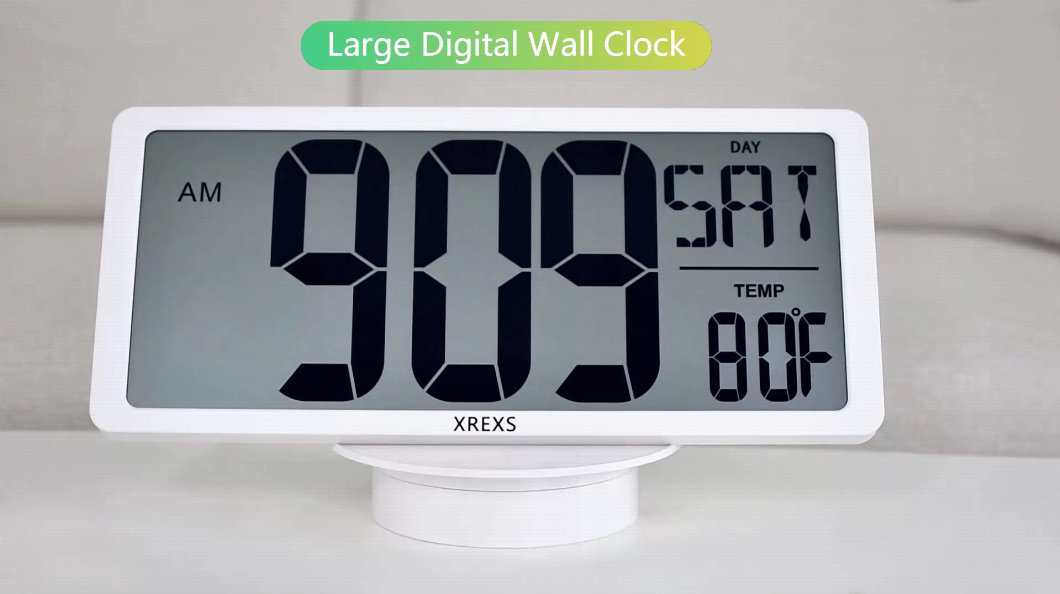 Amazon.com: XREXS Large Digital Wall Clock with Backlight, 16.9