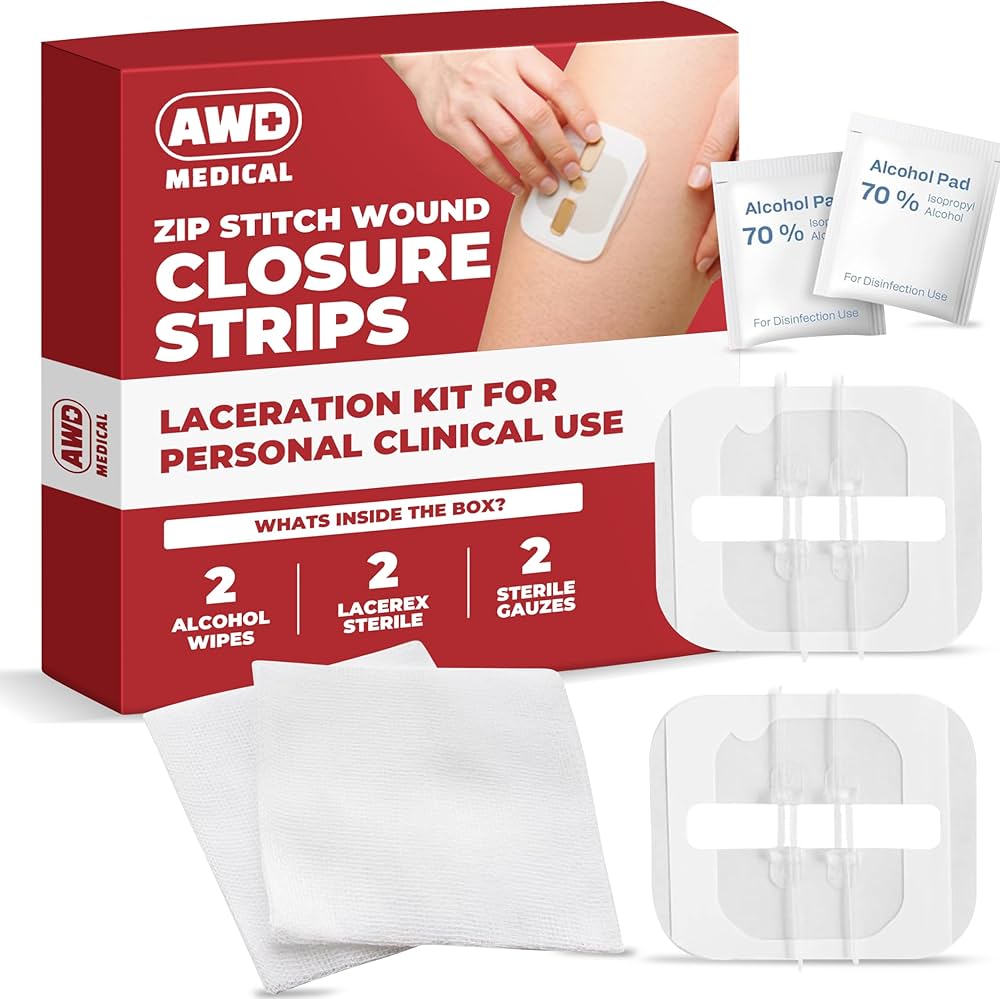 Amazon.com: AWD Zip Stitch Wound Closure Strips - 2 Zipstitch