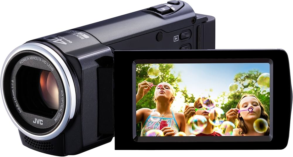 JVC GZ-E15 Full HD Digital Camcorder - Black (1.5MP, 40x Optical