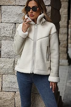 LY VAREY LIN Winter Women Faux Leather Jacket Patchwork Fur Coat