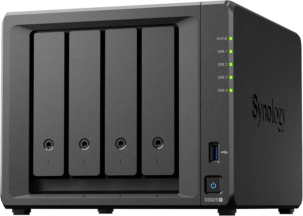 Amazon.co.jp: Synology NASキット 4ベイ DS925+ RyzenCPU 4GBメモリ