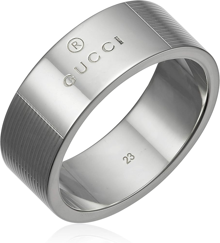 Amazon.co.jp: [グッチ] Gucci シルバー リング ロゴ GUS-163179-J8400