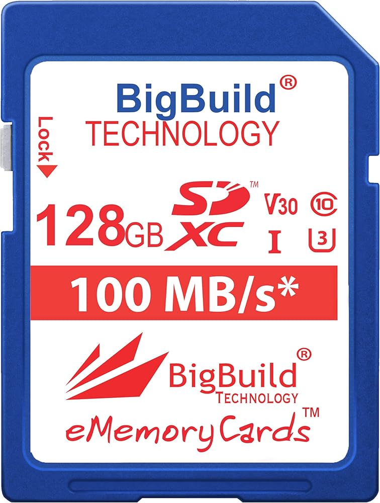Amazon.com: BigBuild Technology 128GB Ultra Fast U3 SDXC 100MB/s