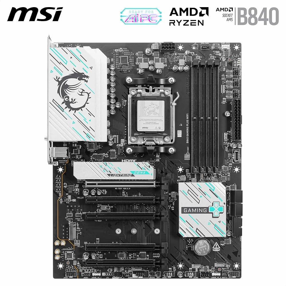 Amazon | MSI B840 Gaming Plus WiFiマザーボード、ATX - AMD Ryzen