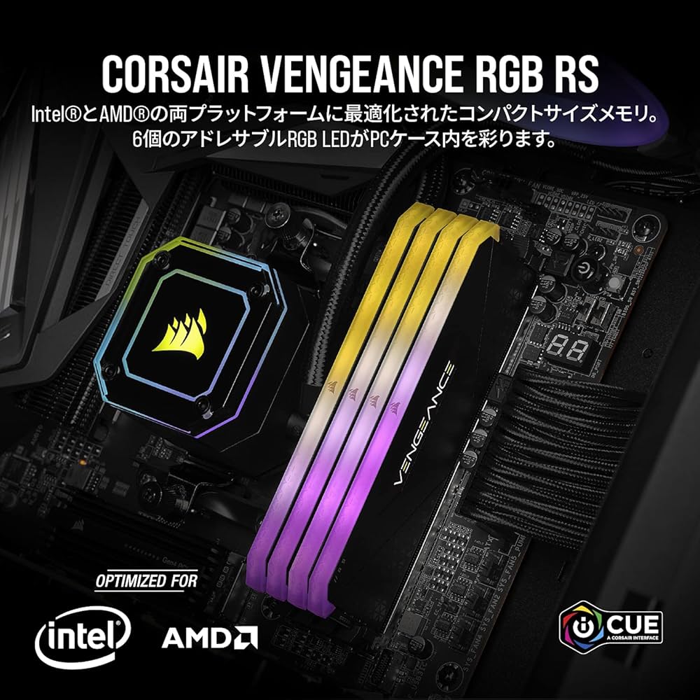 Amazon | CORSAIR DDR4-32GB 3200MHz CL16 デスクトップPC用メモリ