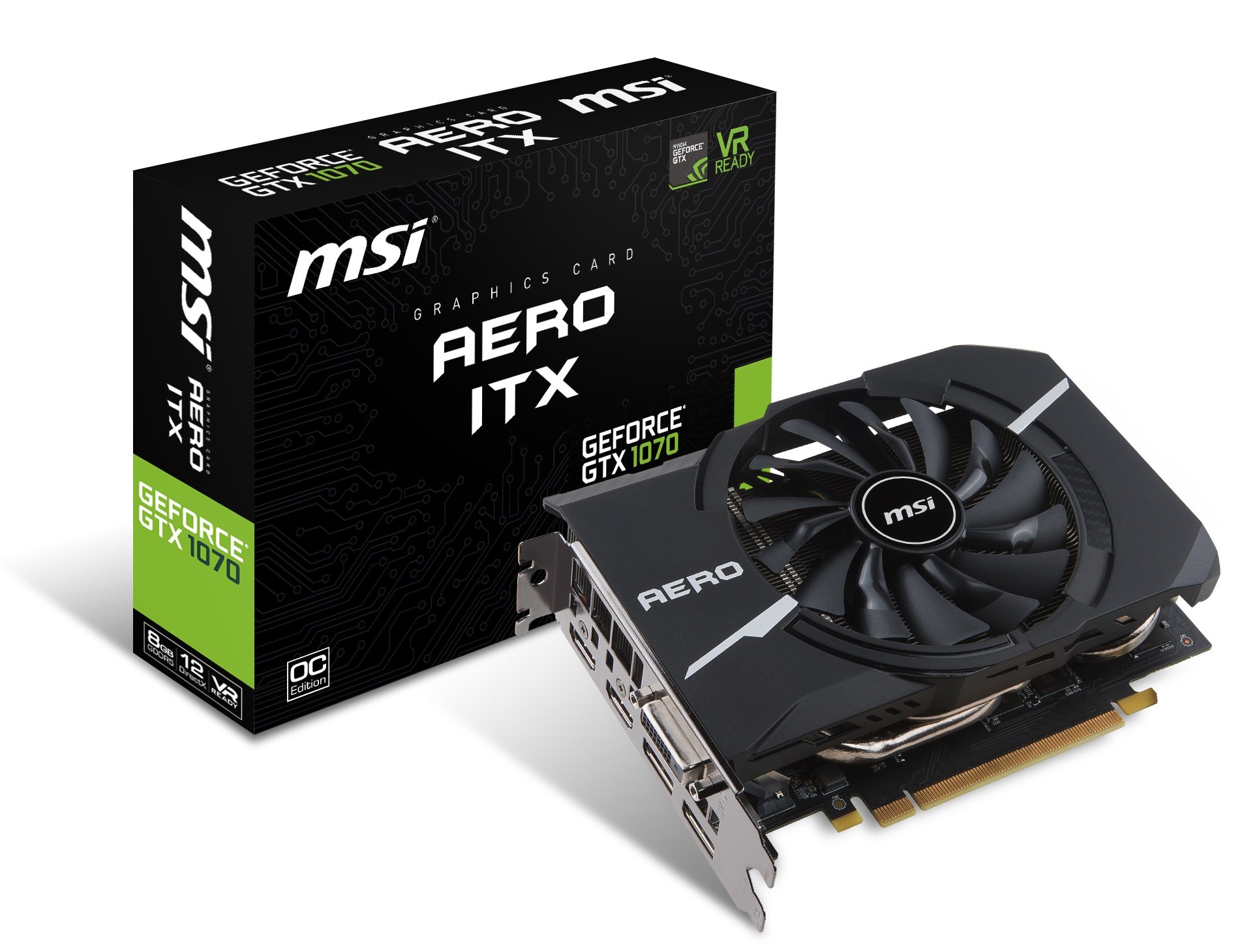 MSI Gaming GeForce GTX 1070 8GB GDDR5 SLI DirectX 12 VR Ready ITX