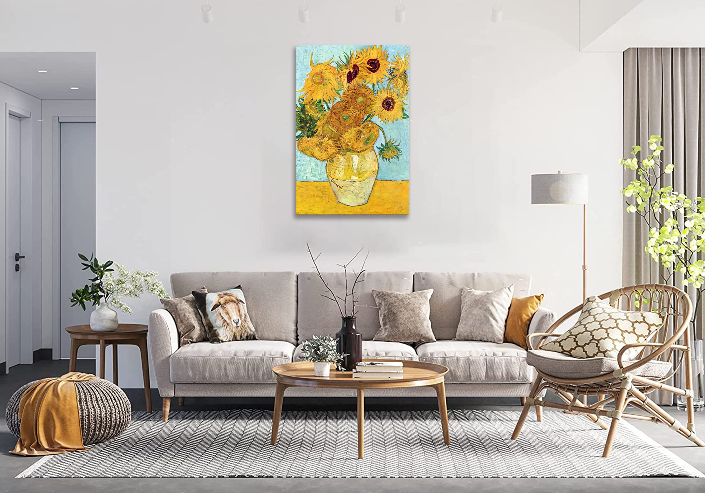 Amazon.co.jp: ゴッホ ひまわり 絵画 複製画 インテリア ポスター