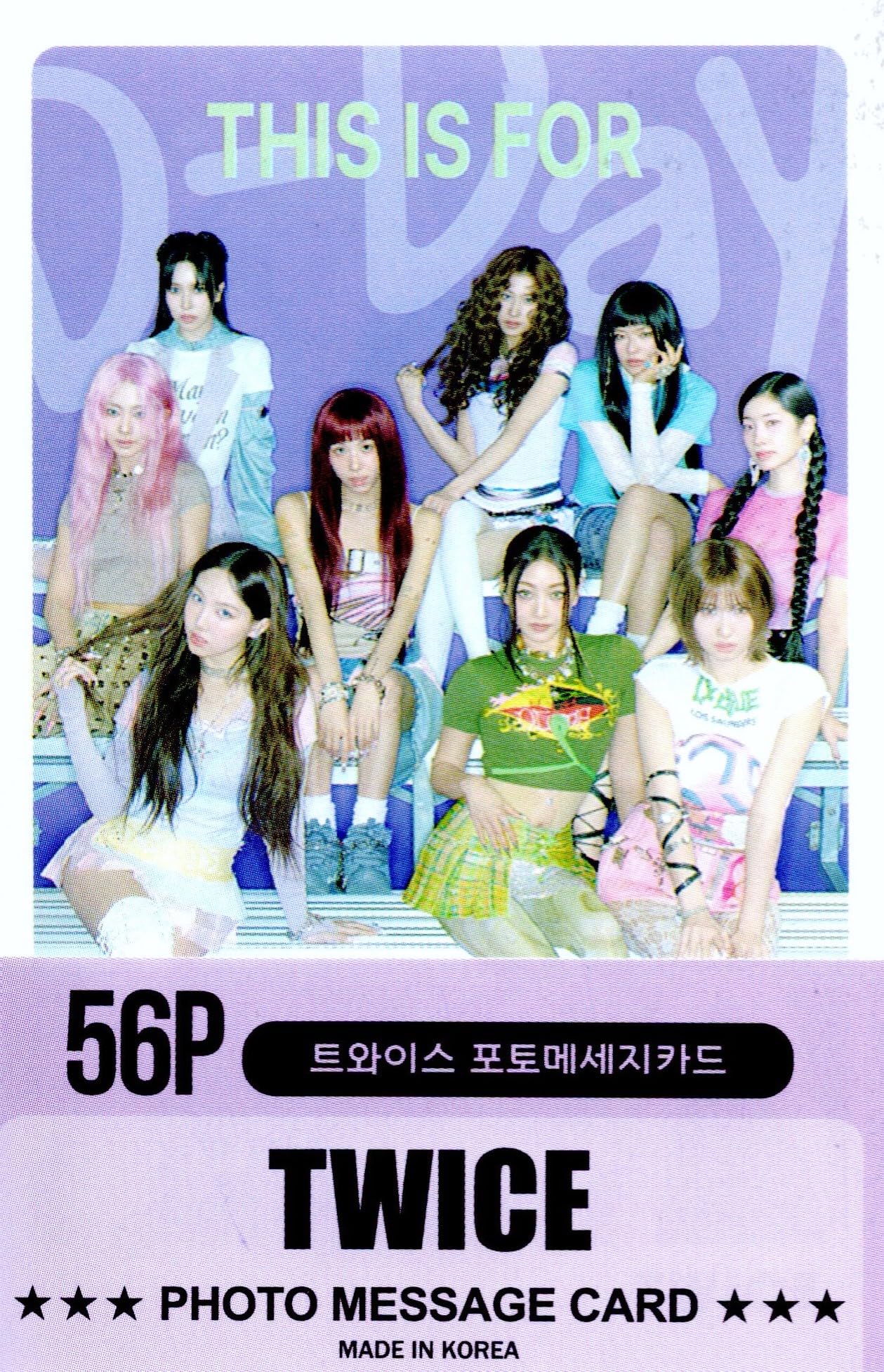 Amazon.co.jp: TWICE トゥワイス グッズ フォトメッセージカード 56枚