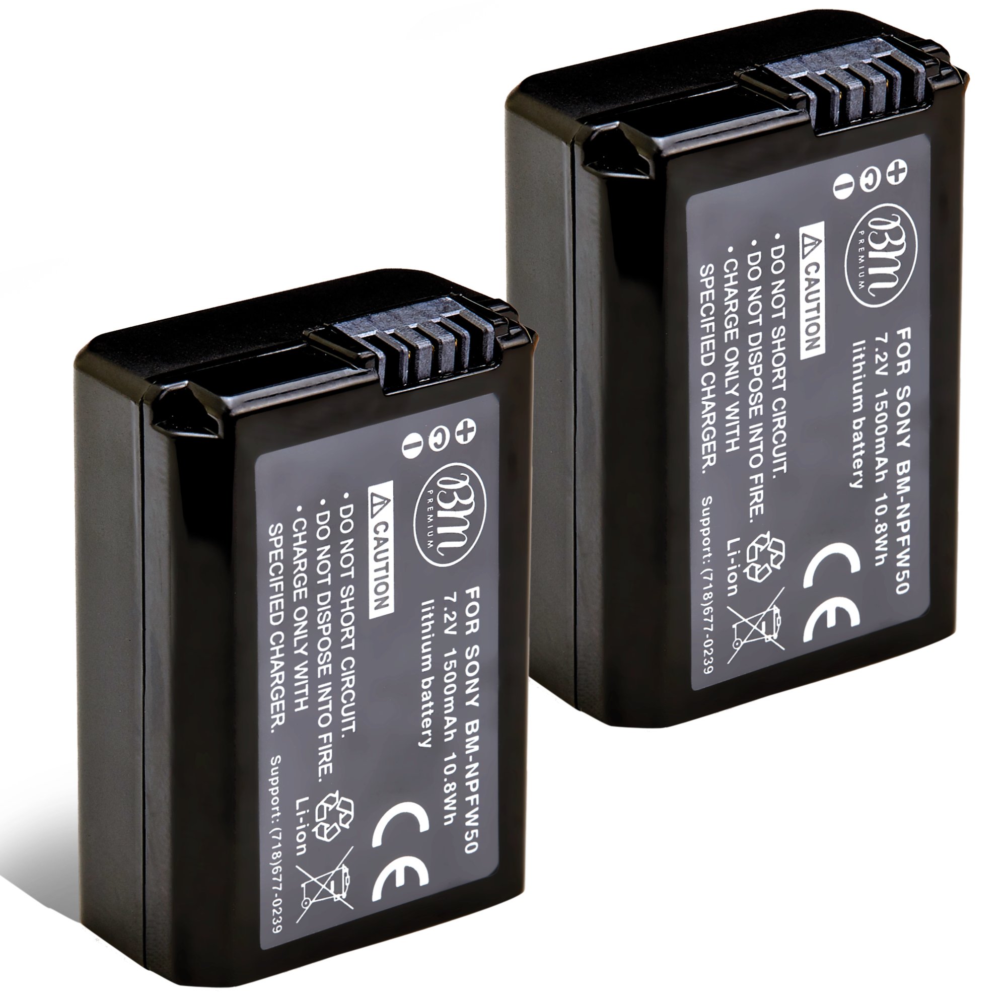 Amazon.com : BM Premium 2 NP-FW50 Batteries for Sony ZV-E10, A6100