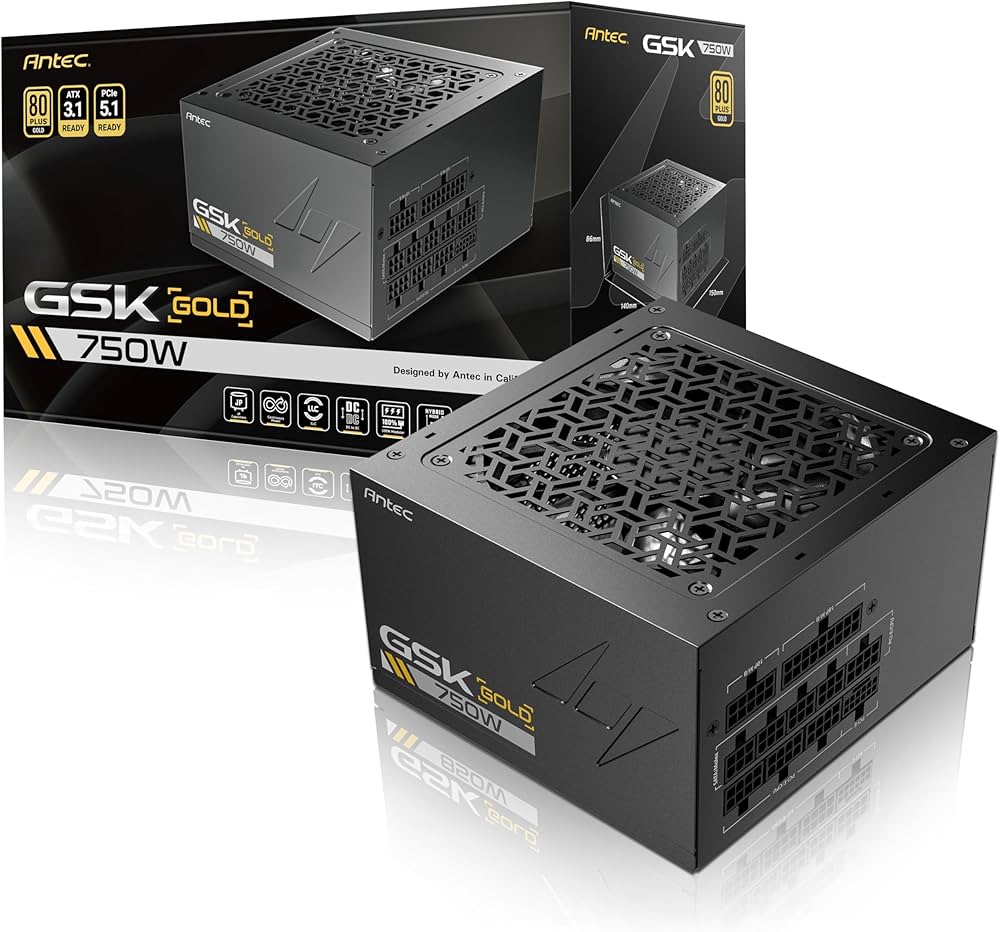 Amazon | ANTEC GSK750 ATX3.1 80PLUS GOLD 認証取得 高効率高耐久電源