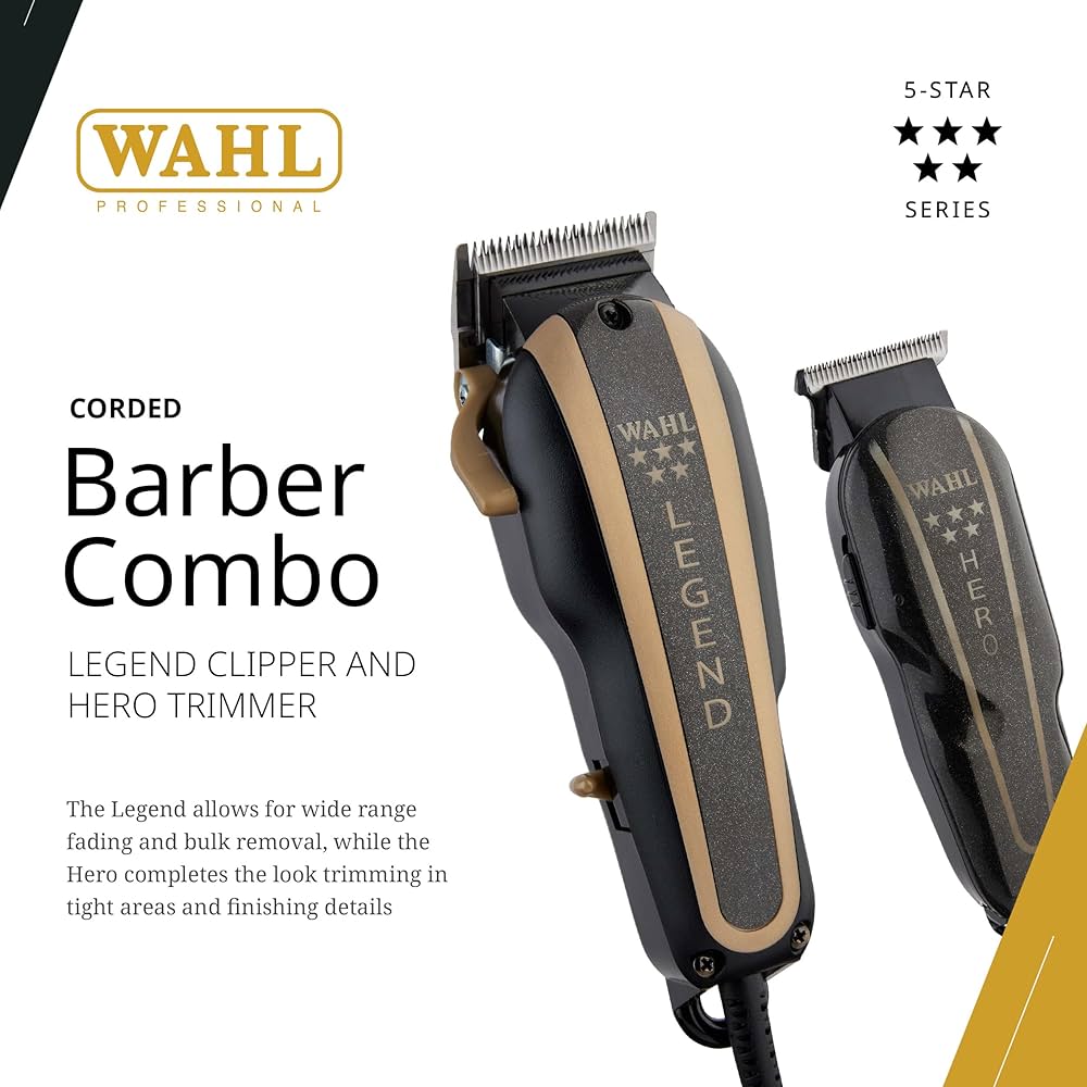 Amazon.com: Wahl Professional 5-Star Barber Combo, Corded Legend