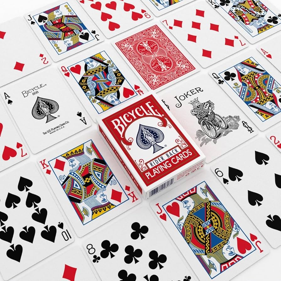 Amazon.co.jp: Bicycle Standard Rider Back Playing Cards, 2 Decks