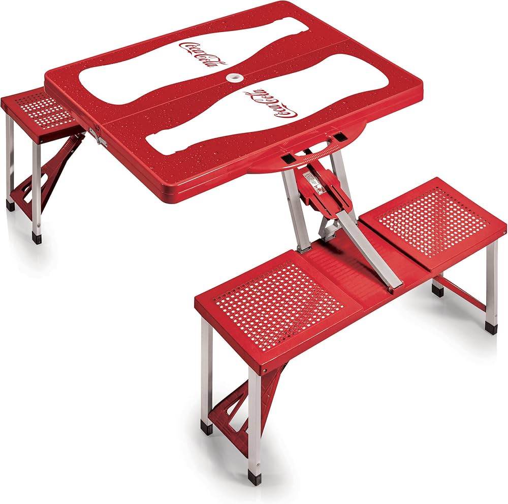 Amazon.com: Picnic TIME Coca-Cola Bottle Folding Picnic Table with